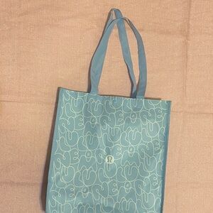 Lululemon Athletica Light Blue Tote Bag